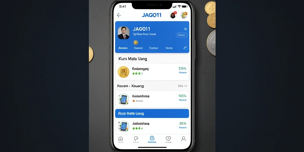 Antarmuka JAGO11 menampilkan fitur konversi mata uang yang mudah digunakan.