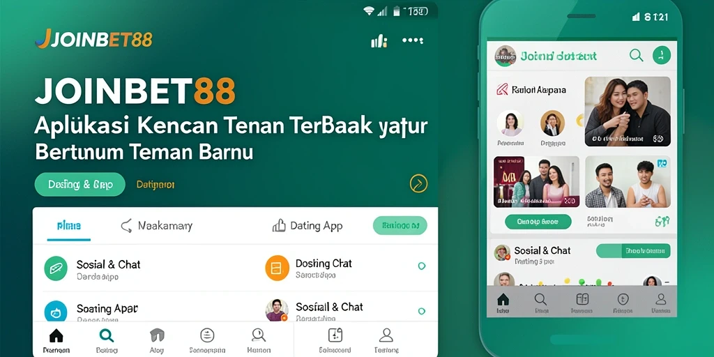 Tampilan antarmuka pengguna aplikasi JOINBET88 yang modern dan intuitif.