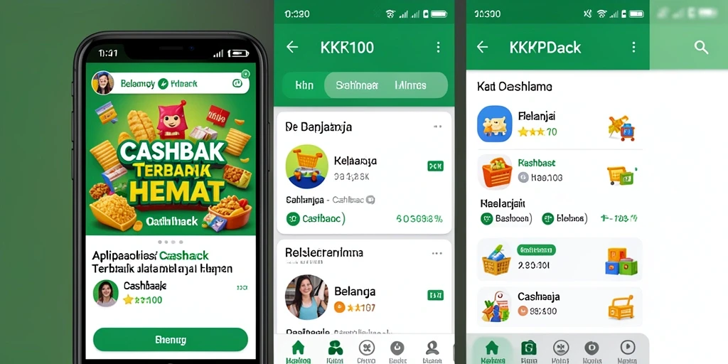 Antarmuka KPK100 yang sederhana dan intuitif untuk cashback.