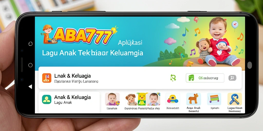 Tampilan antarmuka LABA777 yang menarik untuk anak-anak.
