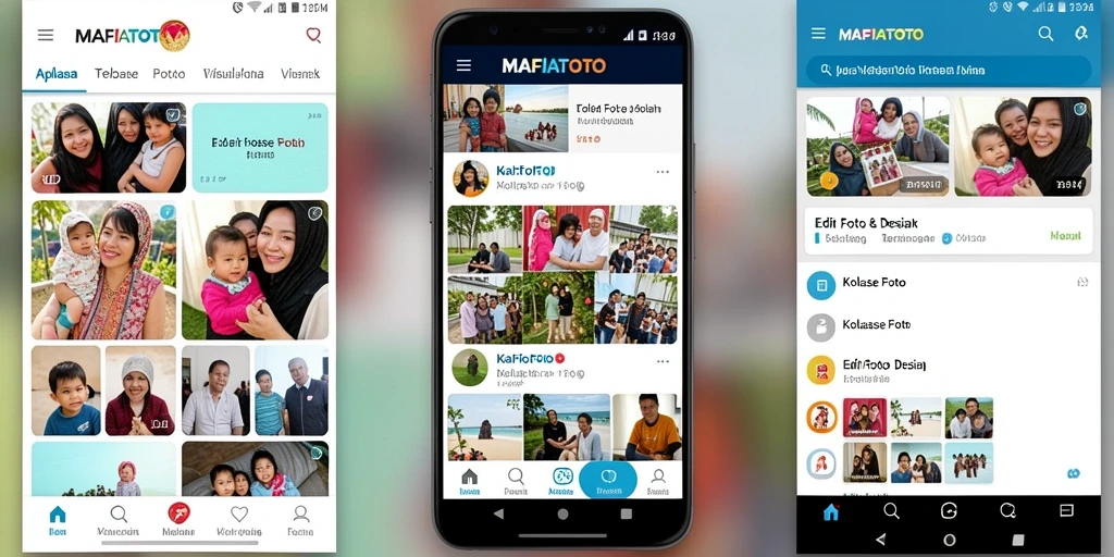 Antarmuka MAFIATOTO menampilkan berbagai pilihan kolase foto yang menarik.