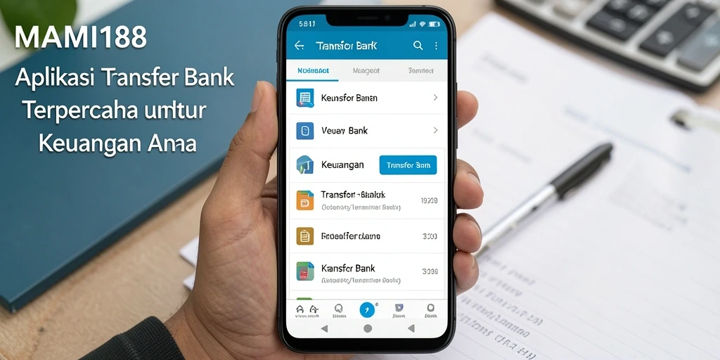 Antarmuka MAMI188 yang user-friendly untuk transfer bank.
