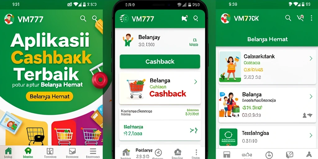 Tampilan antarmuka VM777 yang menarik dan fungsi cashback yang mudah digunakan.