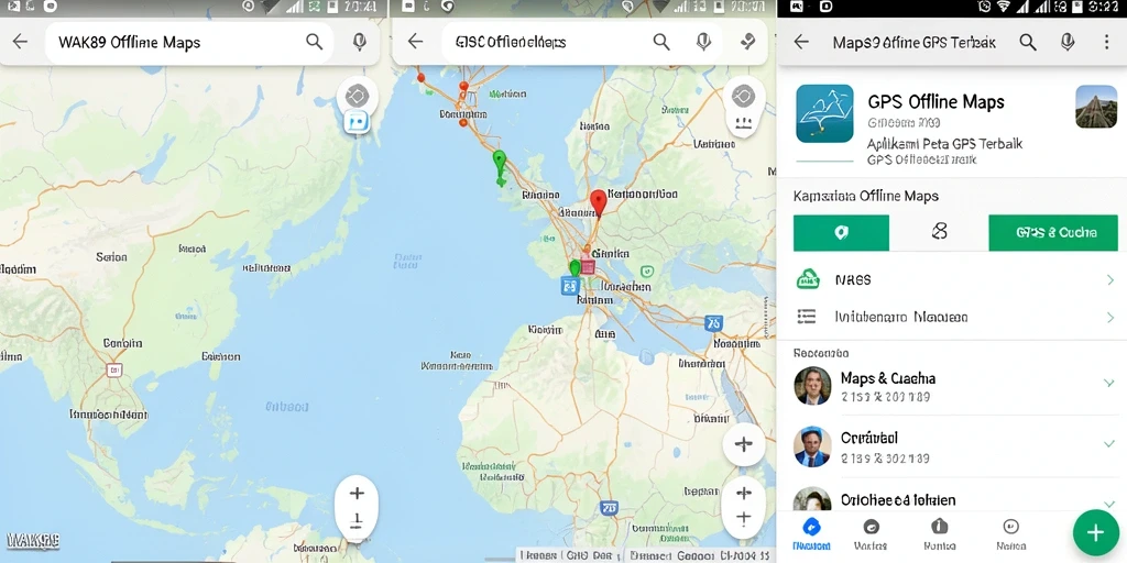 Antarmuka sederhana dari WAK89 yang memudahkan navigasi GPS.