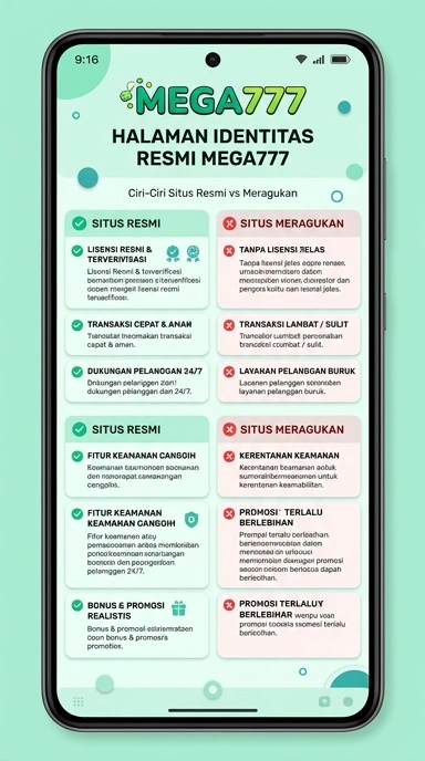 Halaman Resmi mega777 untuk Pengguna Android Indonesia